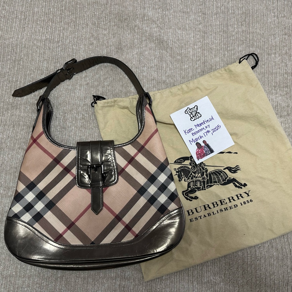 Burberry Tan and Black Women's Bag